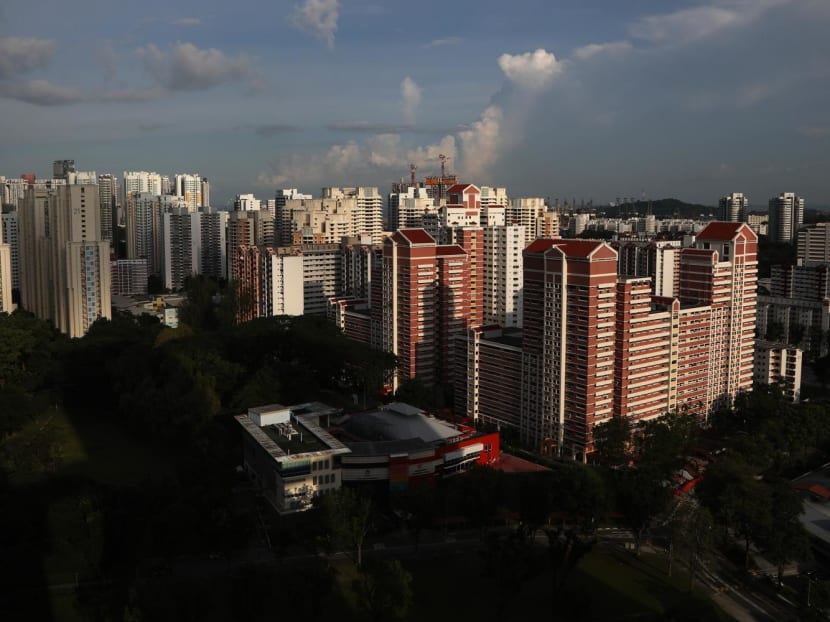 HDB blocks in Redhill and Tiong Bahru. HDB blocks in Redhill and Tiong Bahru.