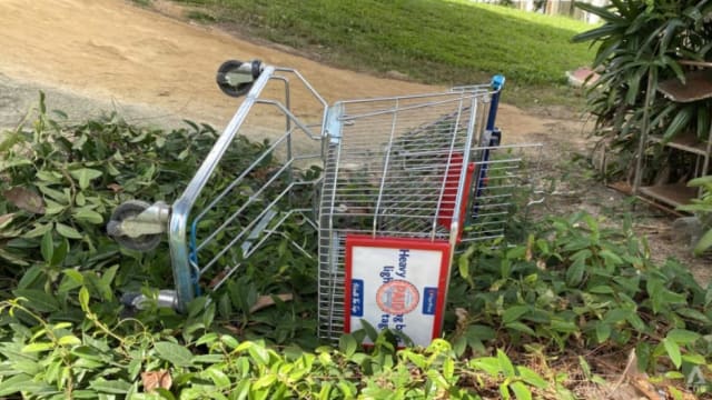 职总平价超市今年尚未就推车被遗弃报警