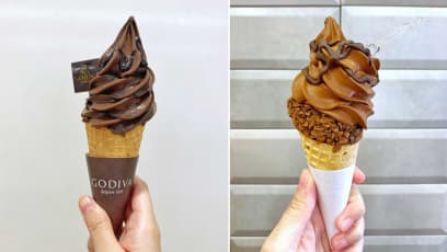 Chocolate Origin Has A Dark Choc Soft-Serve Cone Similar To Godiva’s — Is It Nicer?