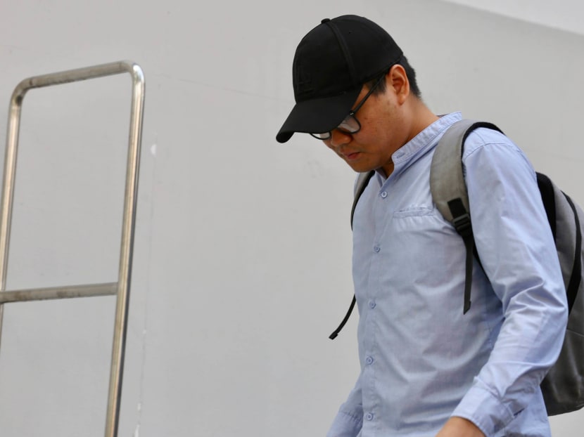 Joel Rasis Ismail leaving the State Courts in October 2019. He pleaded guilty to four charges of insulting a woman’s modesty and criminal trespass. Joel Rasis Ismail leaving the State Courts in October 2019. He pleaded guilty to four charges of insulting a woman’s modesty and criminal trespass.