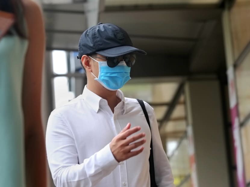 Hoon Qi Tong (pictured), 25, was sentenced to 130 hours of community service and the short detention after he pleaded guilty to one count of insulting a woman’s modesty. Hoon Qi Tong (pictured), 25, was sentenced to 130 hours of community service and the short detention after he pleaded guilty to one count of insulting a woman’s modesty.