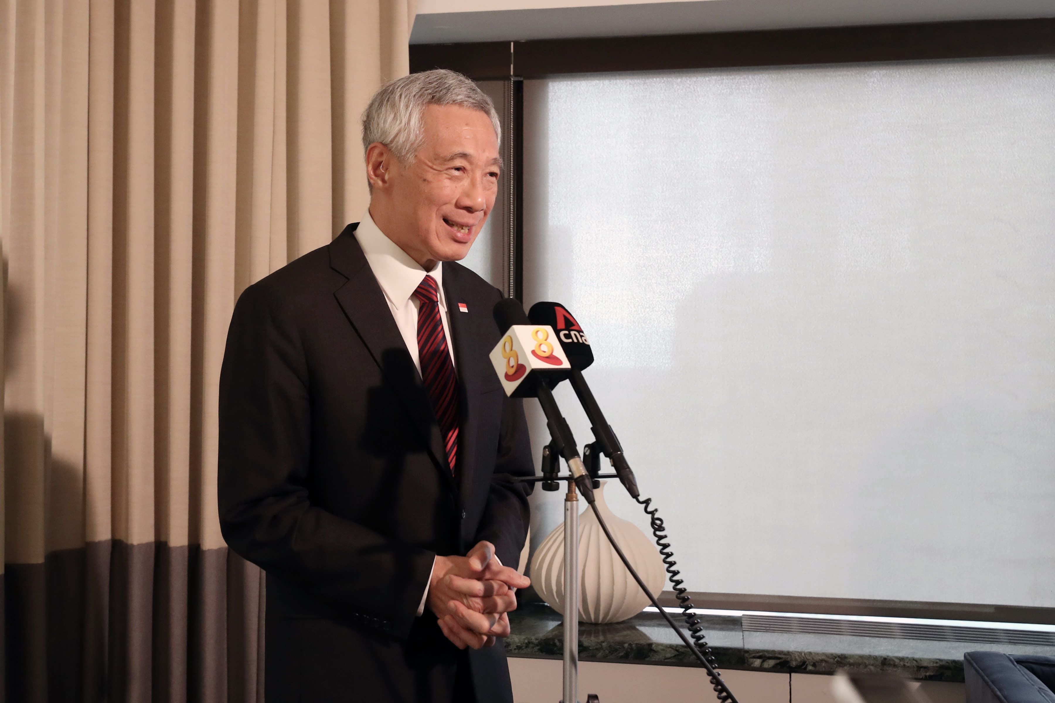 Prime Minister Lee Hsien Loong said he sought to explain the basis for Singapore’s principled stand on the Russian invasion of Ukraine to the people he met while in the United States. Prime Minister Lee Hsien Loong said he sought to explain the basis for Singapore’s principled stand on the Russian invasion of Ukraine to the people he met while in the United States.