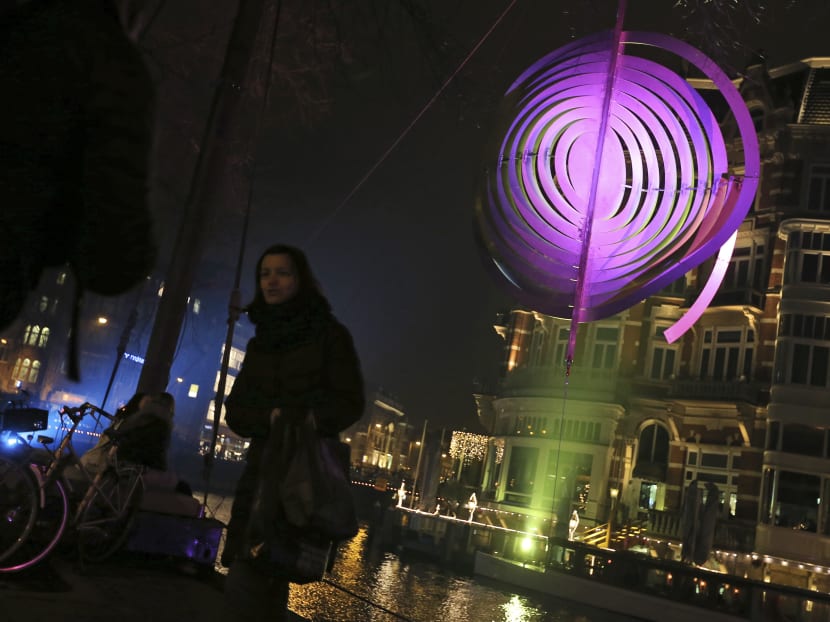 Art festival lights up Amsterdam in dark winter