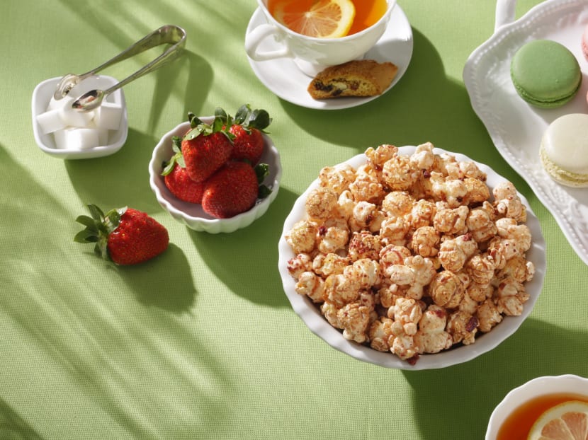 Garrett Popcorn's new limited edition flavour is called "Simply Strawberry". Photo: Garrett Popcorn