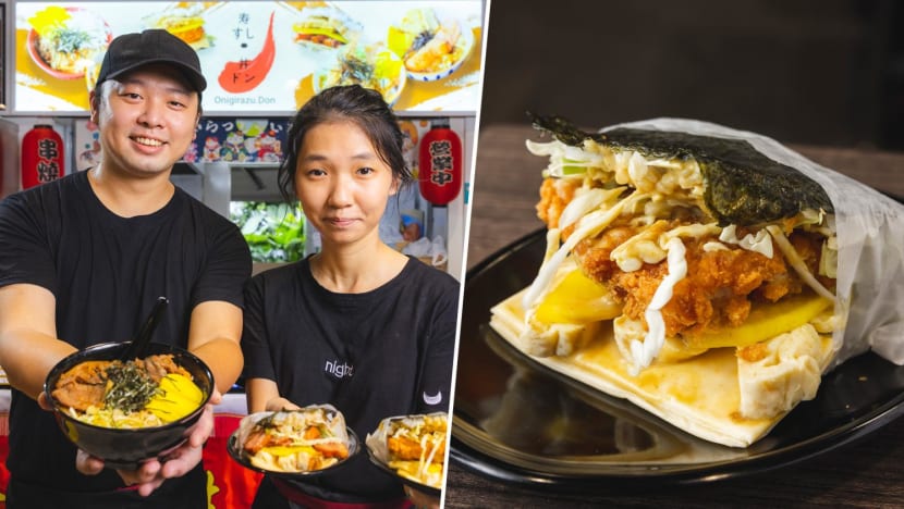 Hearty Chicken Katsu Curry 'Onigiri Sandwiches' By Pastry Chef Turned Hawker At Senja Hawker Centre Hearty Chicken Katsu Curry 'Onigiri Sandwiches' By Pastry Chef Turned Hawker At Senja Hawker Centre
