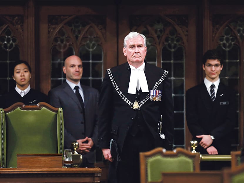 Mr Vickers was greeted with a standing ovation in the House of Commons in Ottawa yesterday. Photo: REUTERS
