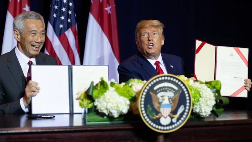 PM Lee, President Trump renew MOU on US use of military facilities in Singapore, extending it by 15 years PM Lee, President Trump renew MOU on US use of military facilities in Singapore, extending it by 15 years