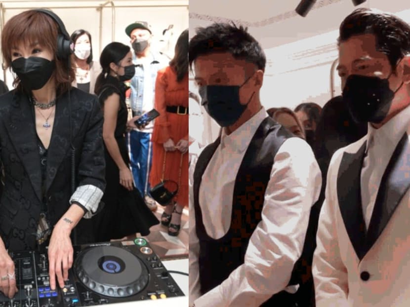 Maggie Cheung Makes Rare Public Appearance As Guest DJ For An Event In HK; Aaron Kwok And Nicholas Tse Groove From The Sidelines