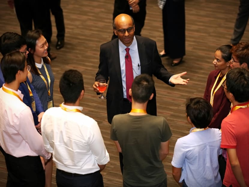 Deputy Prime Minister Tharman Shanmugaratnam said the education and training industry has not been particularly responsive to learning outcomes and he said it has to evolve. Photo: Nuria Ling/TODAY