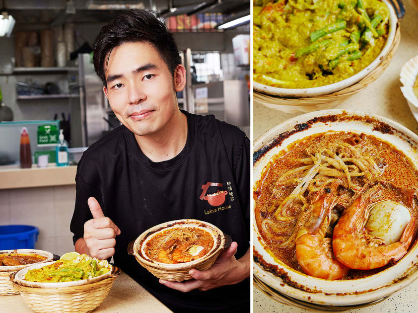 The laksa recipe is from his ex-hawker mum while the scallops are inspired by his stint as a former Genki Sushi cook.