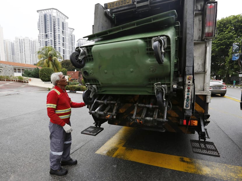 Workers in the waste management sector will be covered by a progressive wage model, the Ministry of Manpower said on Jan 26, 2021. Workers in the waste management sector will be covered by a progressive wage model, the Ministry of Manpower said on Jan 26, 2021.