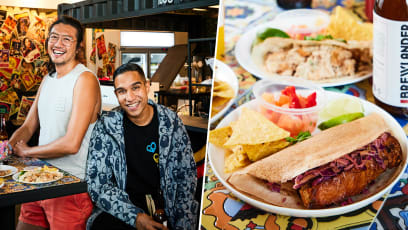 Fun Mexican-Indian Tacos Like “Sio Bak” Thosai Served At Rapper Yung Raja’s Café