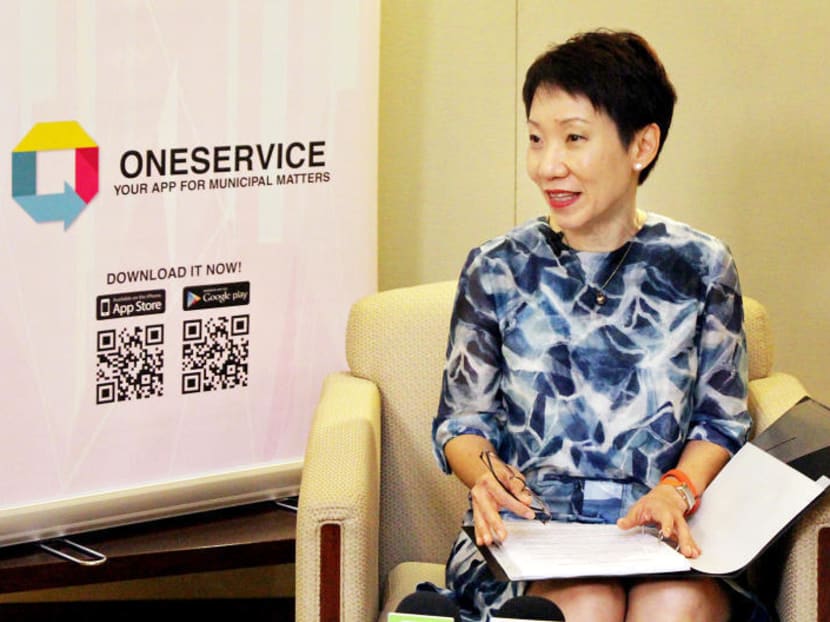 Culture, Community and Youth Minister Grace Fu at a media briefing about the Municipal Services Office in 2015. TODAY file photo