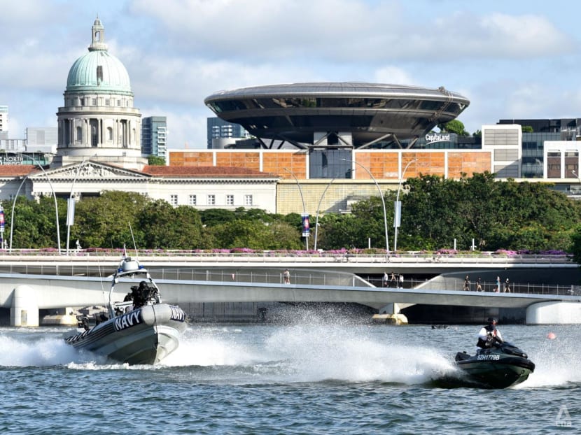 What to expect at NDP: High-speed navy boat chase, divers jumping off Chinook in Marina Bay What to expect at NDP: High-speed navy boat chase, divers jumping off Chinook in Marina Bay