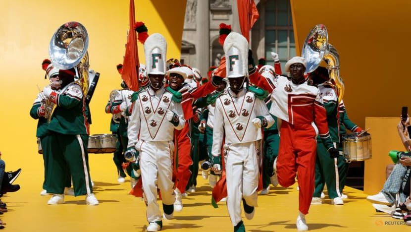 Louis Vuitton brings Florida marching band to the Louvre for Paris fashion week Louis Vuitton brings Florida marching band to the Louvre for Paris fashion week