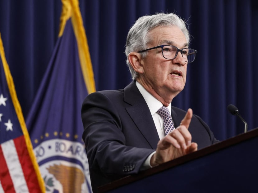 Federal Reserve Board Chairman Jerome Powell delivers remarks at a news conference following a Federal Open Market Committee meeting on May 3, 2023 in Washington, DC