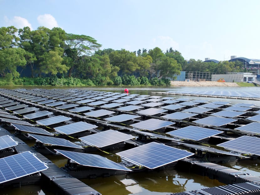To accelerate the adoption of solar energy in Singapore, authorities are looking into setting up solar panels in open sea conditions, including a trial at Tengeh Reservoir in Tuas.