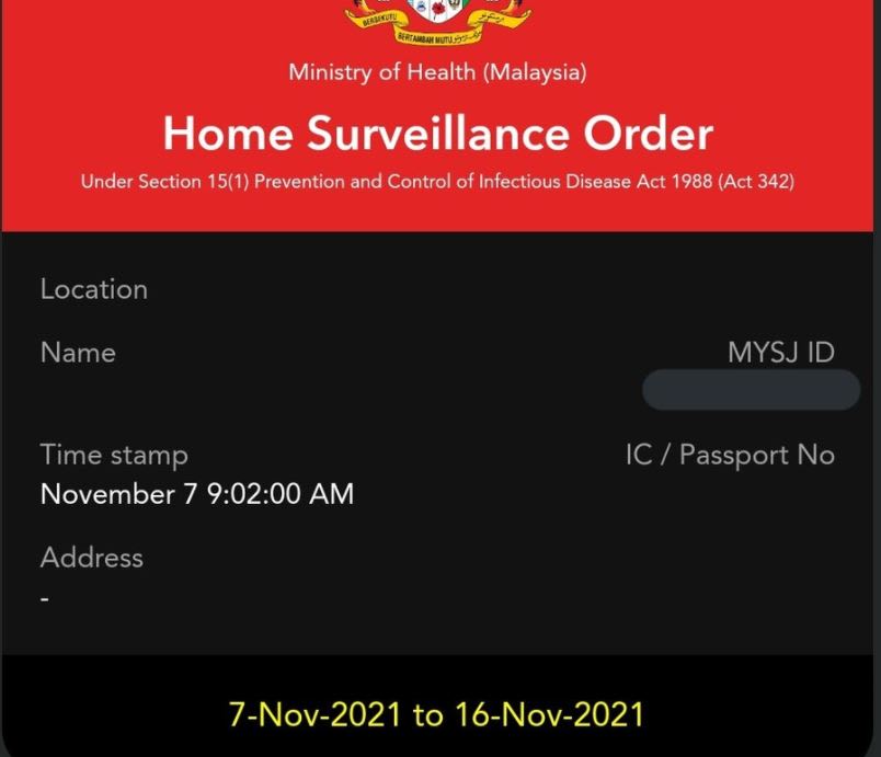 Contact malaysia close quarantine Cara Update