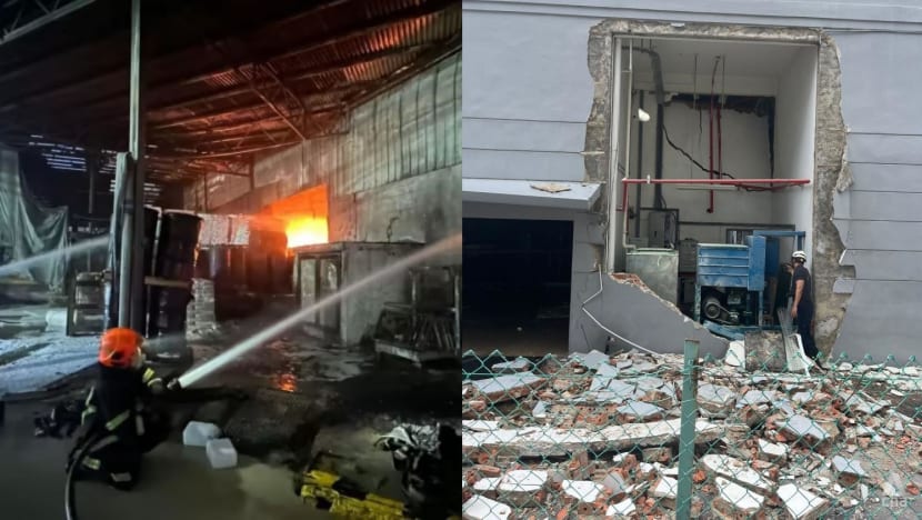 Flammable substances behind fires at Audi, Tuas South buildings: Workplace safety body Flammable substances behind fires at Audi, Tuas South buildings: Workplace safety body