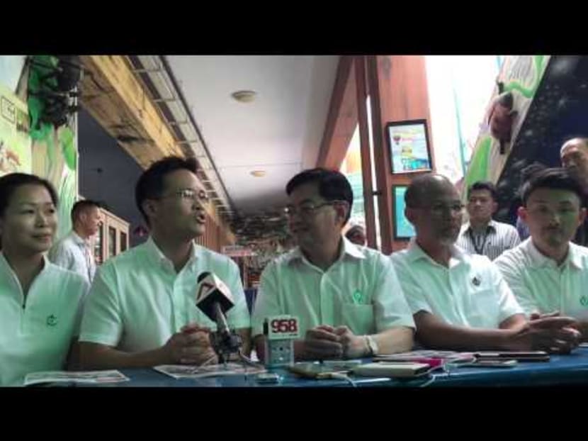 PAP new candidates for Tampines GRC talk about meeting with residents