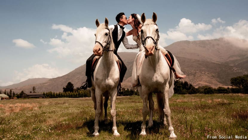 Han Geng, Celina Jade reveal fairytale-worthy wedding photoshoot