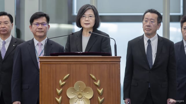Taiwan's President Tsai Ing-wen defiant after China threatens retaliation for US trip