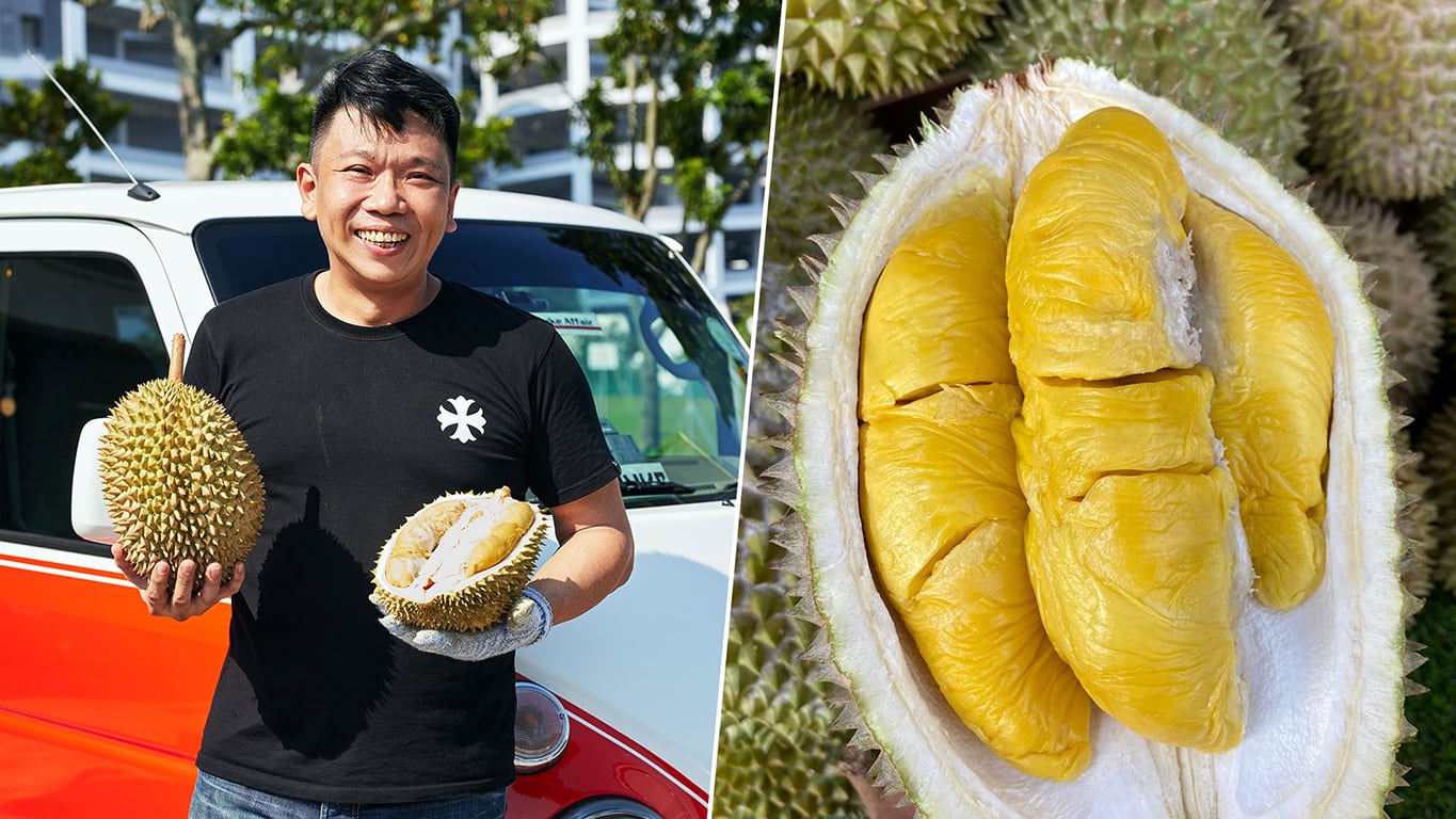 Durian Seller Opens Kopitiam Durian Stall With $18 Per Box Mao Shan Wang Durian Seller Opens Kopitiam Durian Stall With $18 Per Box Mao Shan Wang