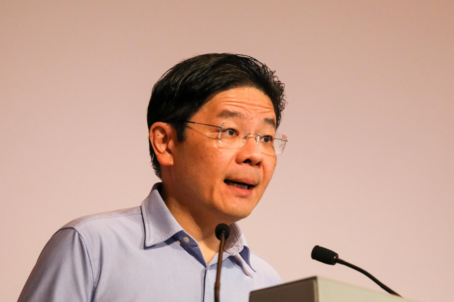 Deputy Prime Minister Lawrence Wong (pictured) will be accompanied by officials from the Ministry of Finance and the Monetary Authority of Singapore on a work trip to Bali, Indonesia. Deputy Prime Minister Lawrence Wong (pictured) will be accompanied by officials from the Ministry of Finance and the Monetary Authority of Singapore on a work trip to Bali, Indonesia.