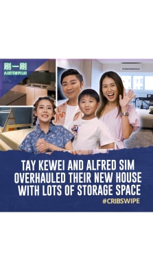 Singers Alfred Sim and Tay Kewei spent $180K to transform their HDB executive apartment into a modern luxe abode. Link in bio to read more 

A bite-sized series that delivers current content on the latest and trendiest in Entertainment, Lifestyle and Food.

@keweitay @zolalfredo @ohyushi #justswipelah #cribswipe https://tinyurl.com/39p67chm
