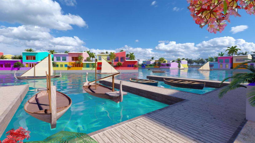 Fighting the tides: Maldives races to reclaim more land as sea levels rise 14 maldives floating city visual 2