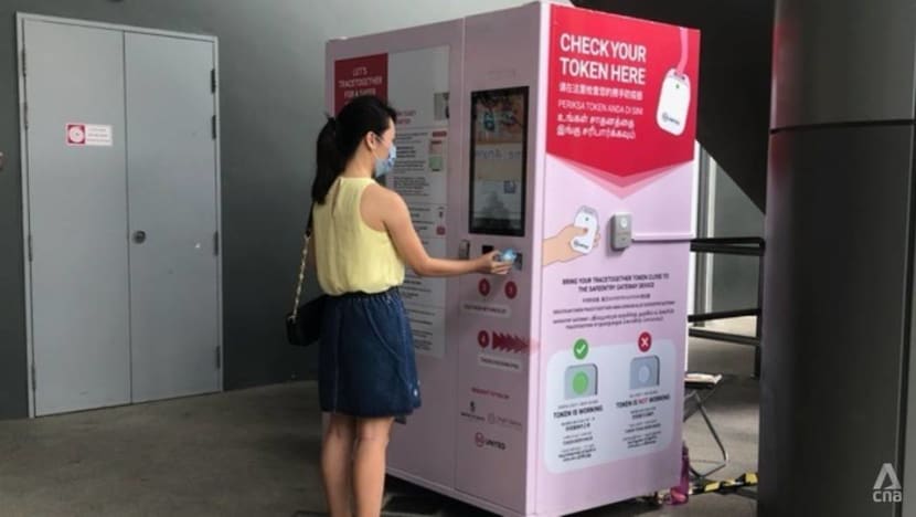 TraceTogether vending machines for replacement tokens rolled out at NEX and Sun Plaza