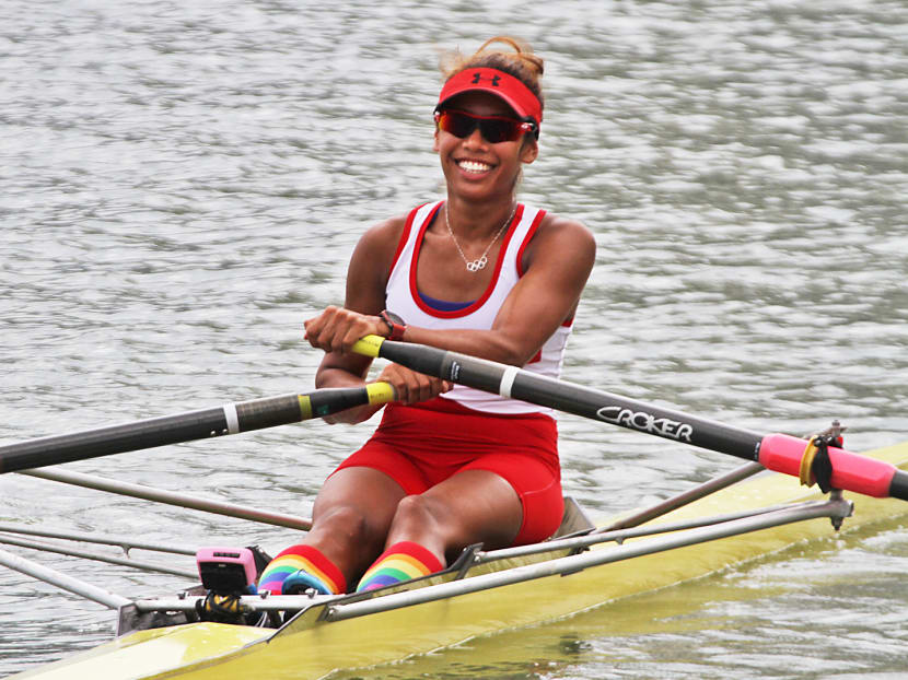 National rower Saiyidah Aisyah Rafa'ee. TODAY file photo National rower Saiyidah Aisyah Rafa'ee. TODAY file photo