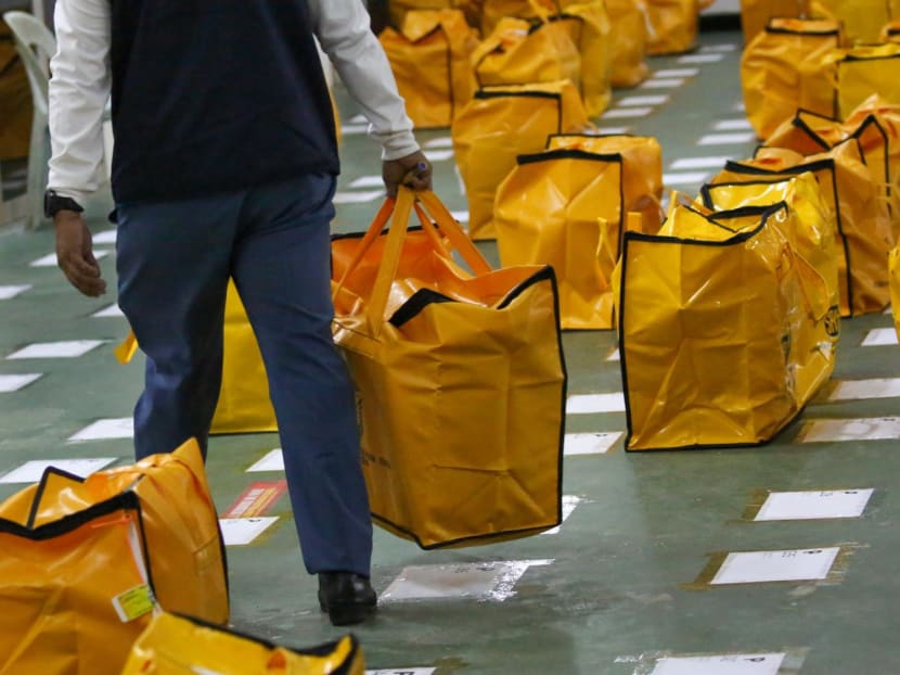 Ballot boxes arriving at a counting centre in Petra Jaya in Kuching, Nov 19, 2022. Ballot boxes arriving at a counting centre in Petra Jaya in Kuching, Nov 19, 2022.