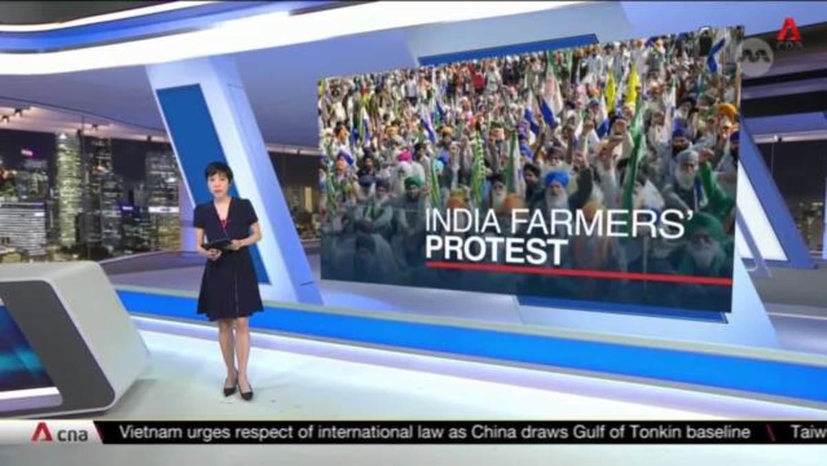 Thousands of farmers gather in New Delhi amid heightened security - CNA