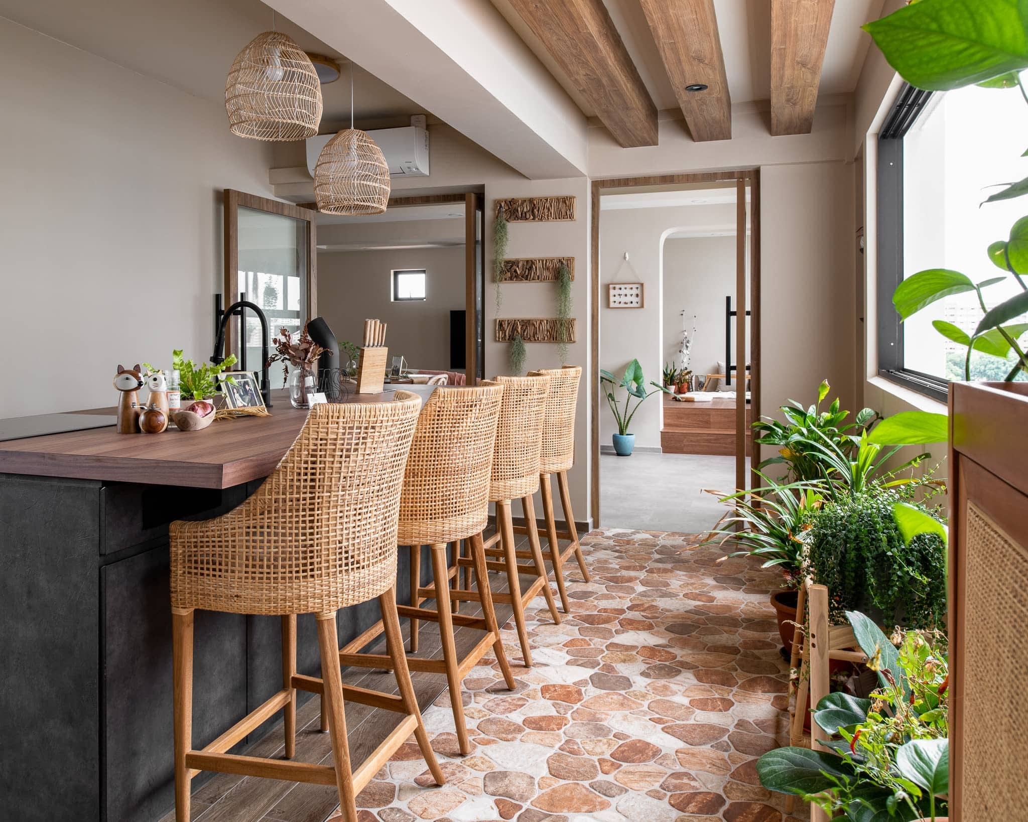 This 5-Room Resale Flat Now Looks Like A Stunning Bali Resort Villa After An $80K Renovation