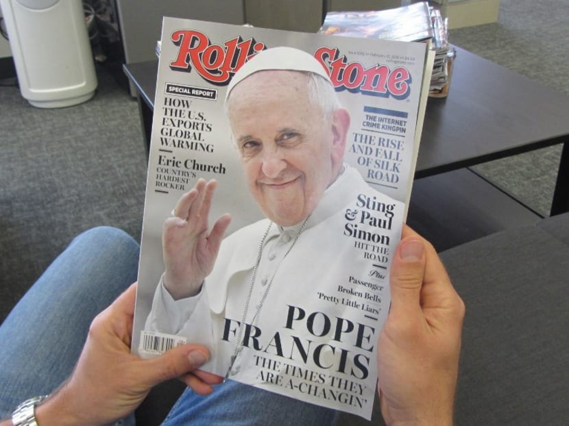 A copy of Rolling Stone magazine in 2014. Photo: AFP