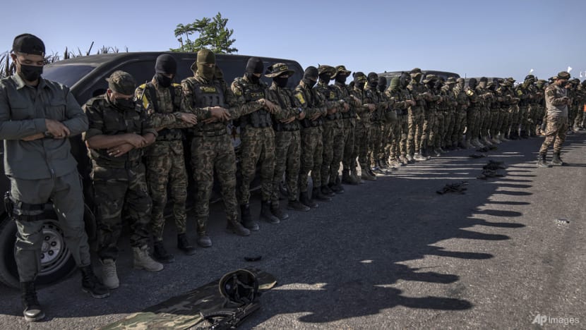 Gaza militants hold parade after latest battle with Israel Gaza militants hold parade after latest battle with Israel