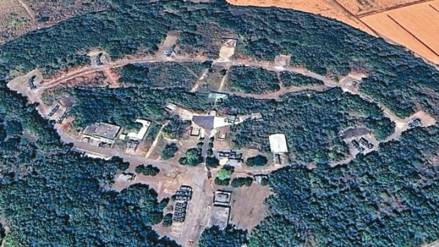 Google Earth复原清晰图  台中大肚山天弓三型防弹一览无遗