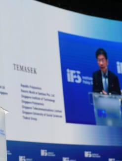 Deputy Prime Minister Lawrence Wong delivering his speech at the IPS Singapore Perspectives Conference on Jan 16, 2023.