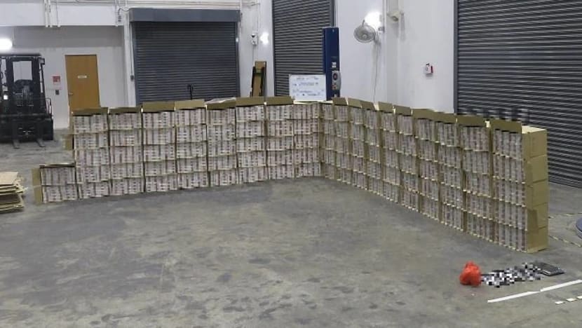 2,300 cartons of contraband cigarettes seized, man arrested in Tuas 2,300 cartons of contraband cigarettes seized, man arrested in Tuas