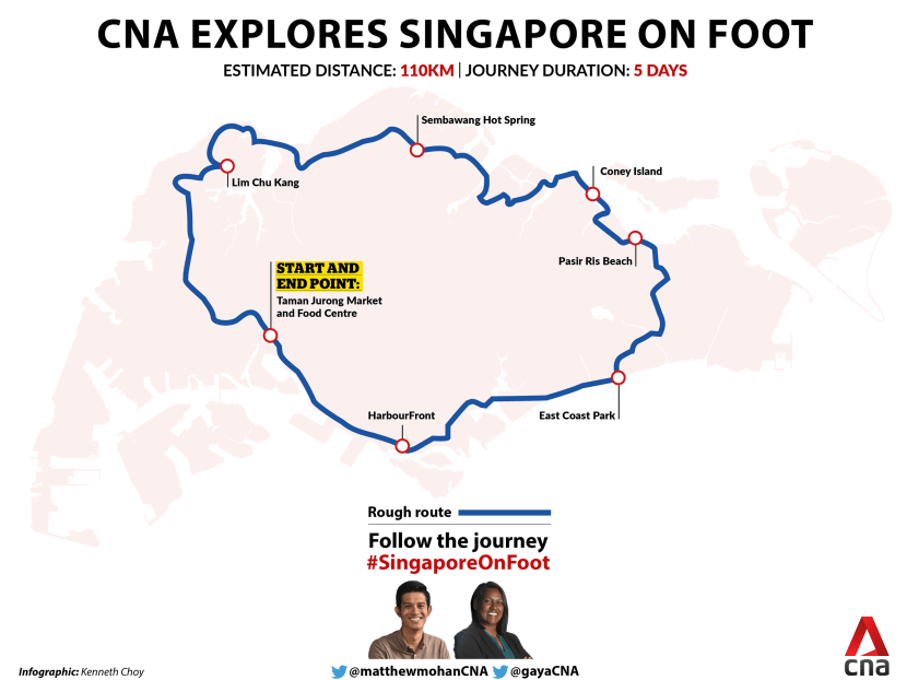 110km, five days, two reporters: CNA sets out to explore Singapore on foot