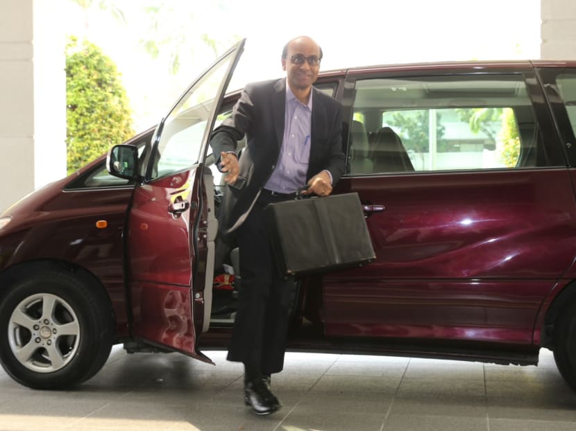 Finance Minister Tharman Shanmugaratnam arriving at The Parliament for Budget 2015. Photo: TODAY