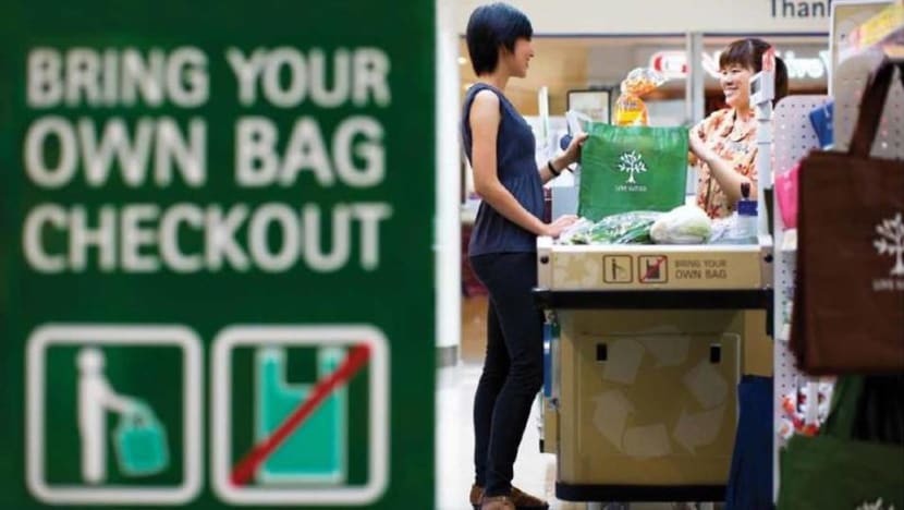 Plastic bag charge trial extended for one year to 25 FairPrice stores Plastic bag charge trial extended for one year to 25 FairPrice stores