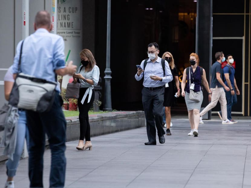 Office workers in the Central Business District.