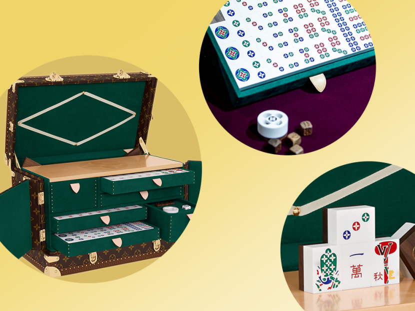 Mahjong-Focused Luxury Trunks : mahjong vanity trunk