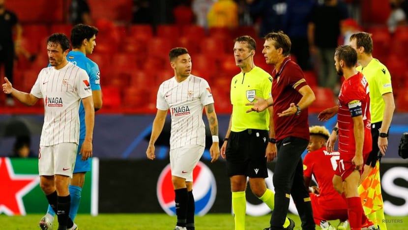 Football: Sevilla draw with Salzburg after four first-half penalties awarded Football: Sevilla draw with Salzburg after four first-half penalties awarded