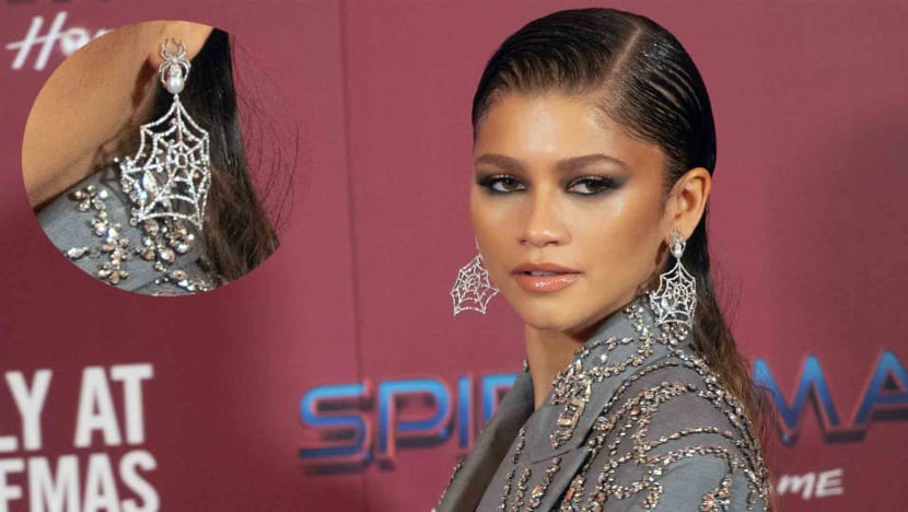 Zendaya’s Wore US$31,600 Diamond-Studded Spiderweb Earrings At The Spider-Man: No Way Home Premiere