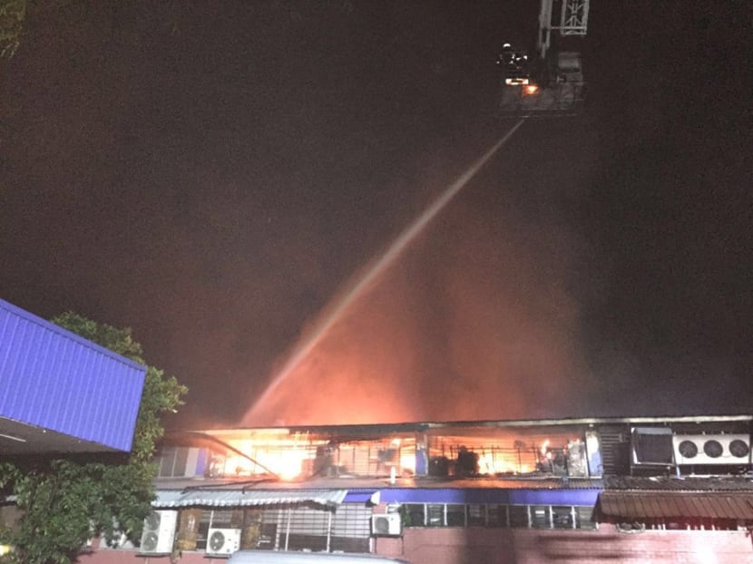 Massive fire put out at Toa Payoh Industrial Park