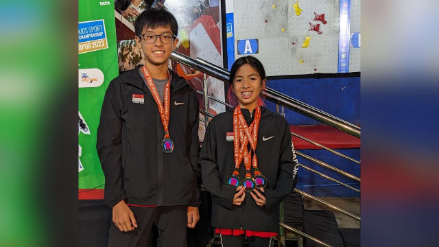 我国11岁选手亚洲青少年攀岩锦标赛夺金牌
