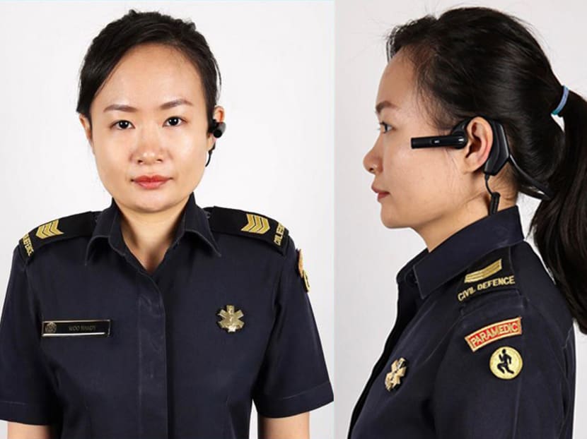 The cameras — which are compact and can be worn over the ear — will be issued to all SCDF paramedics by 2020.
